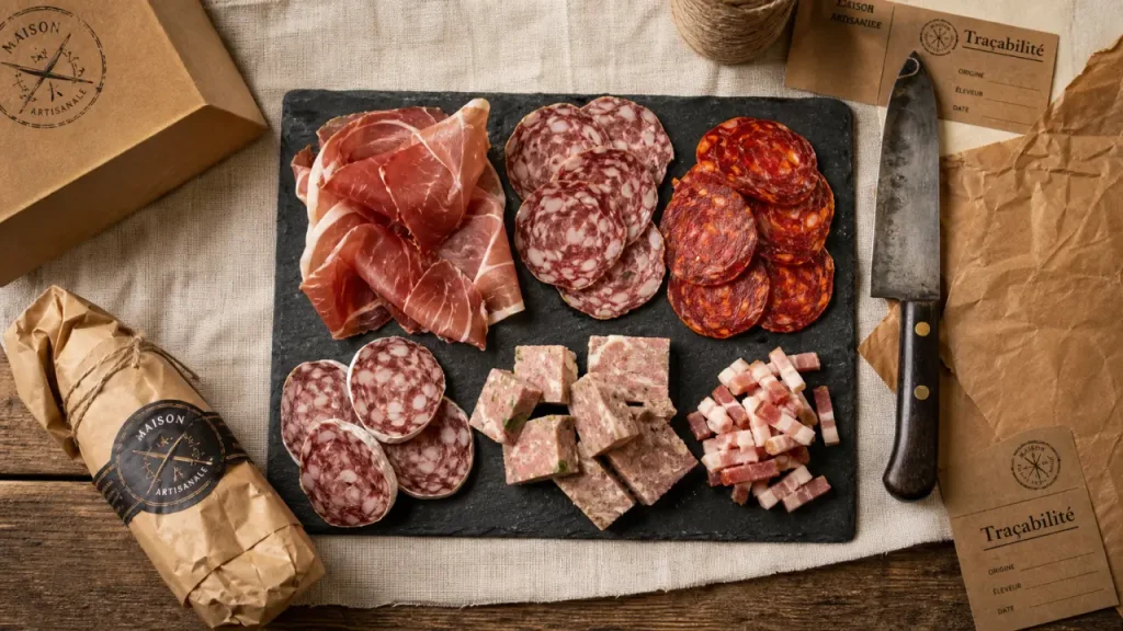 Fournisseur de charcuterie artisanale B2B : charcuterie artisanale, labels, traçabilité