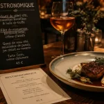 Table bistronomique conviviale, salle cosy et plat gastronomique