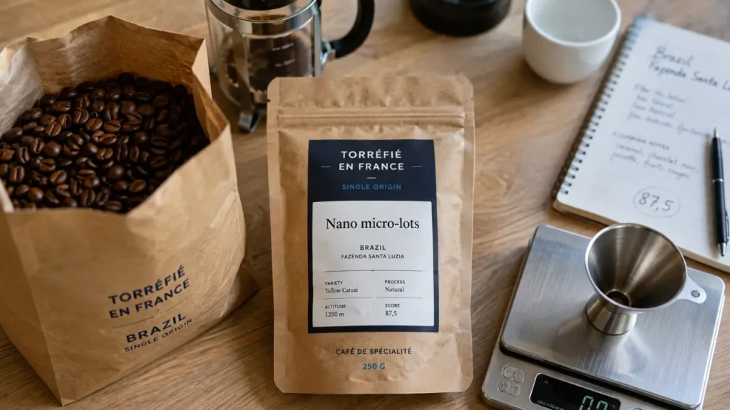 Coffee specialty coffee torréfaction artisanale : micro-lots brésiliens à Paris 3e