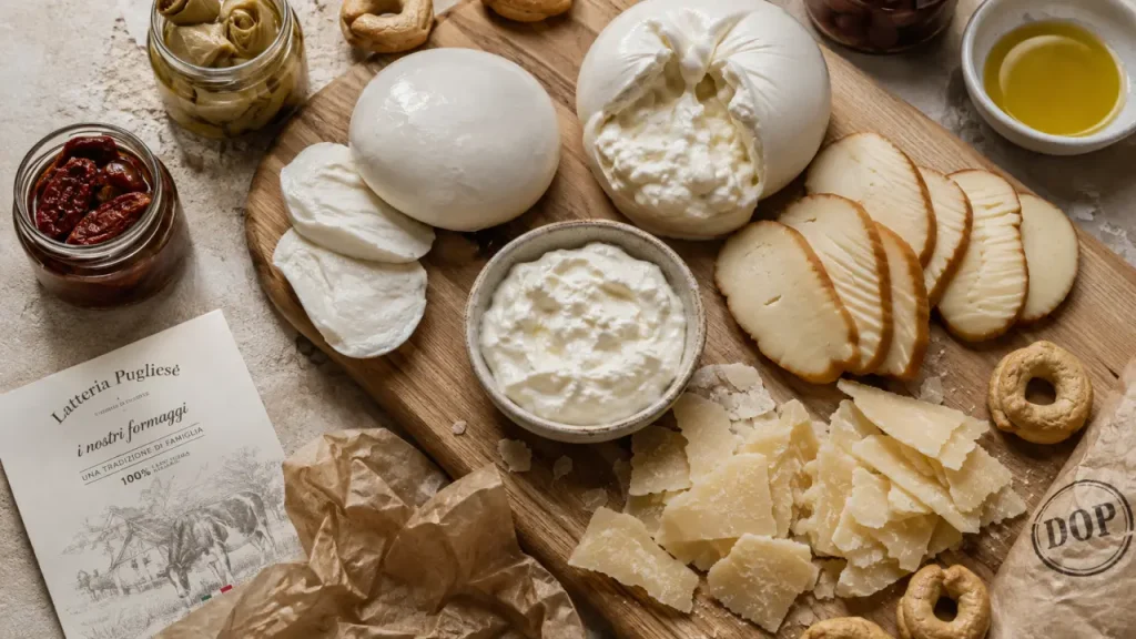 Épicerie fine italienne fromages professionnels : mozzarella, burrata, parmesan DOP
