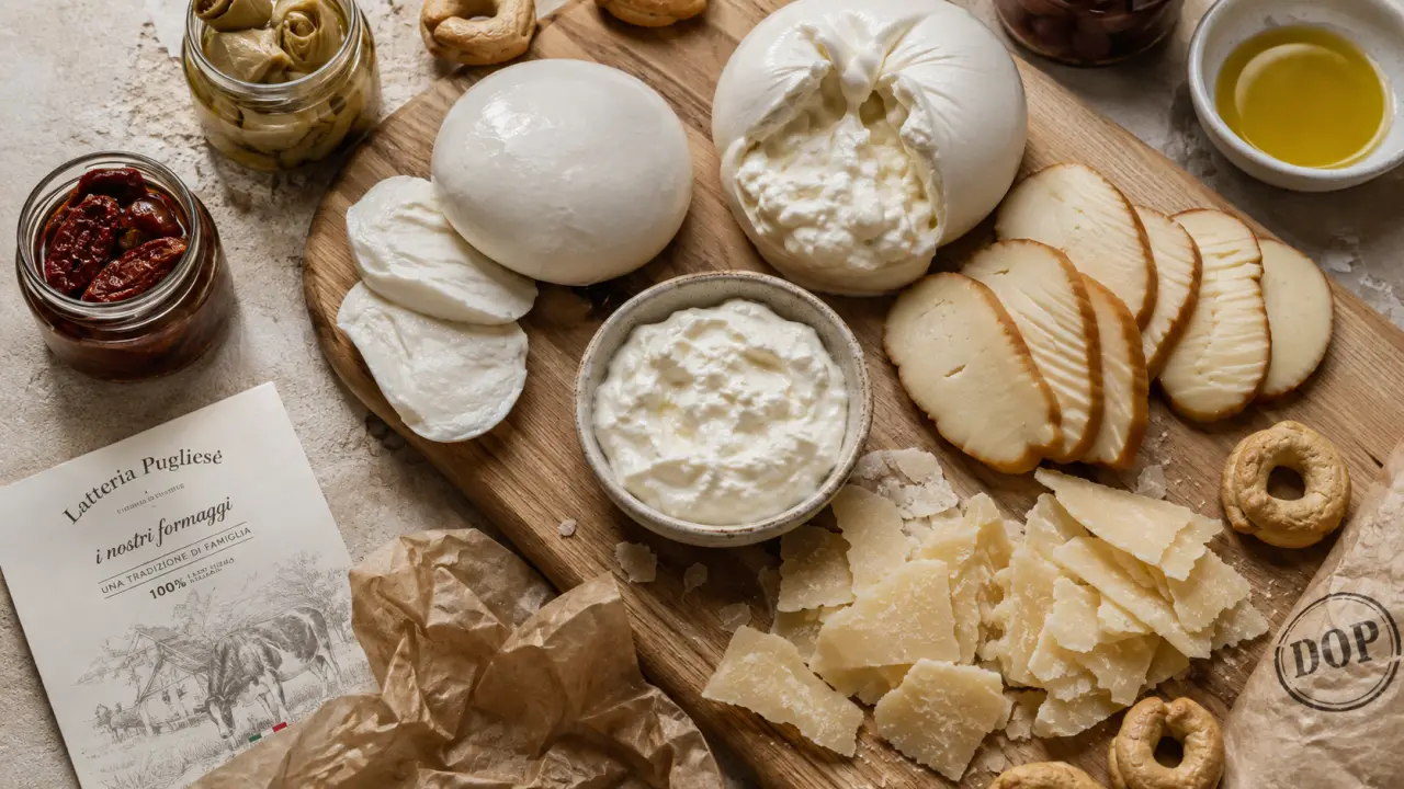 Épicerie fine italienne fromages professionnels : mozzarella, burrata, parmesan DOP