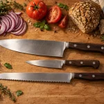 Meilleurs couteaux de cuisine : trio 20 cm, couteau de chef, office et à pain