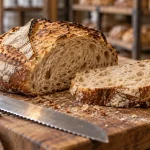 Pain artisanal : croûte croustillante, mie alvéolée