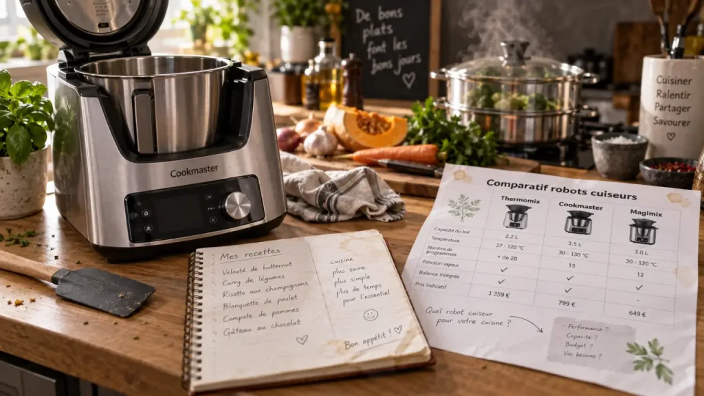 Robot cuisine thermomix concurrent Cookmaster : avis et comparatif