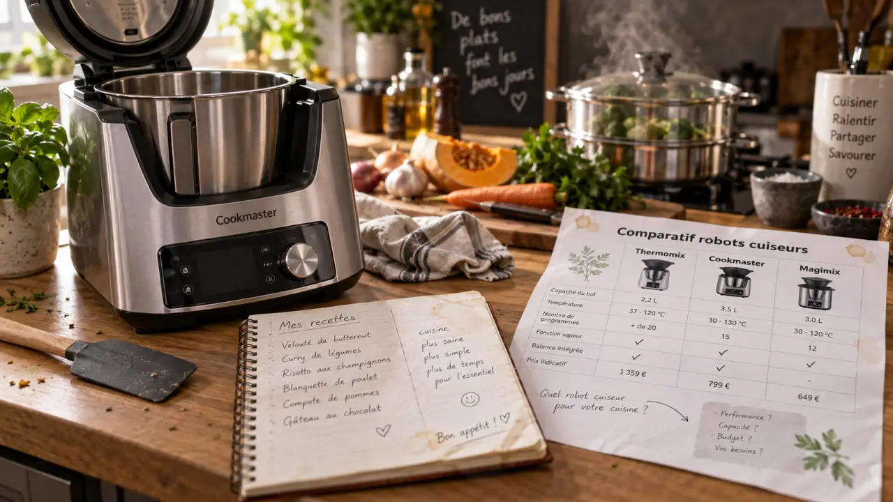 Robot cuisine thermomix concurrent Cookmaster : avis et comparatif