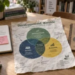 Pilier du développement durable : justice sociale, économie viable, protection de l’environnement