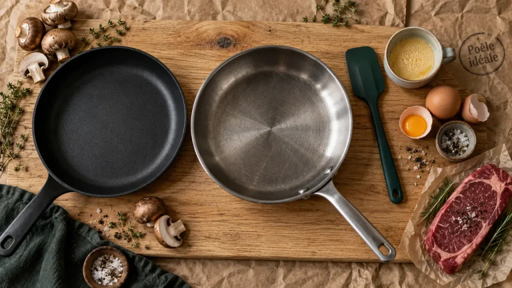 Poele meilleure : inox, acier, fonte ou antiadhésif